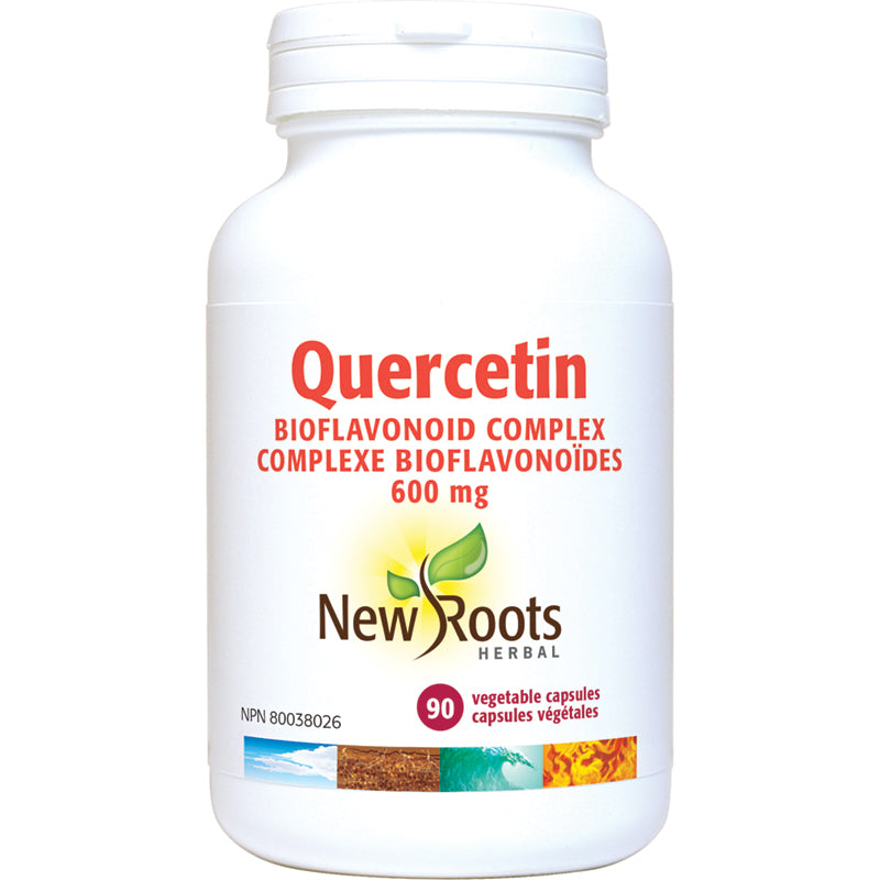 New Roots Quercetin 98% Bioflavonoid 600mg 90 Vegetarian Capsules
