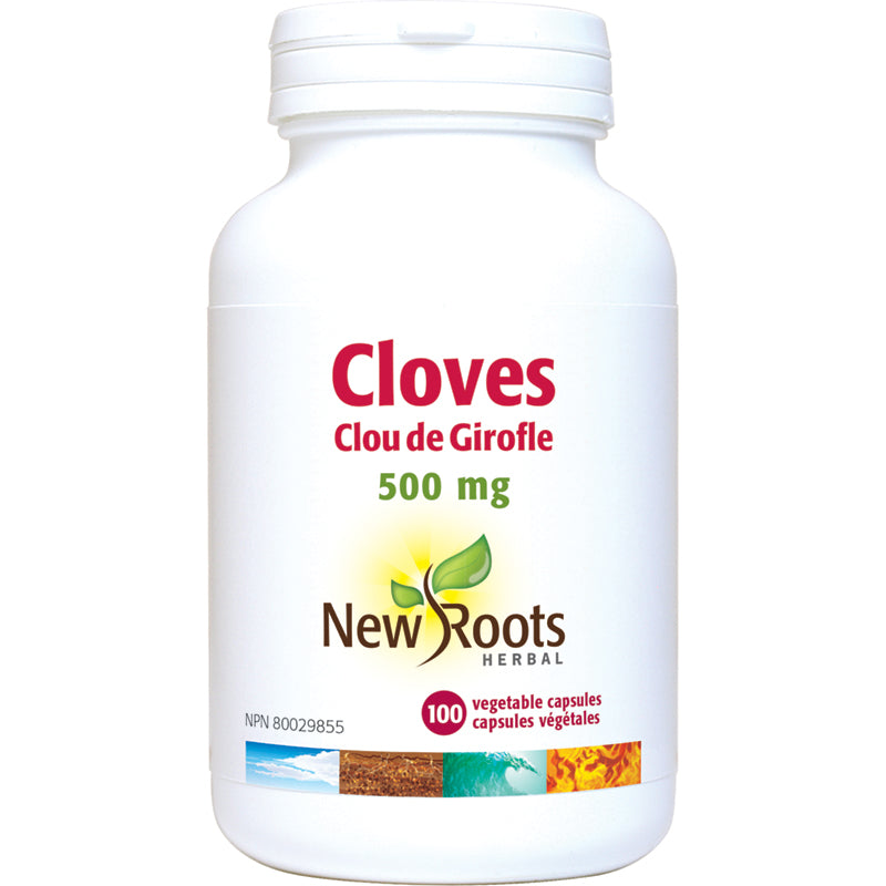 New Roots Cloves 500mg 100 Vegetarian Capsules
