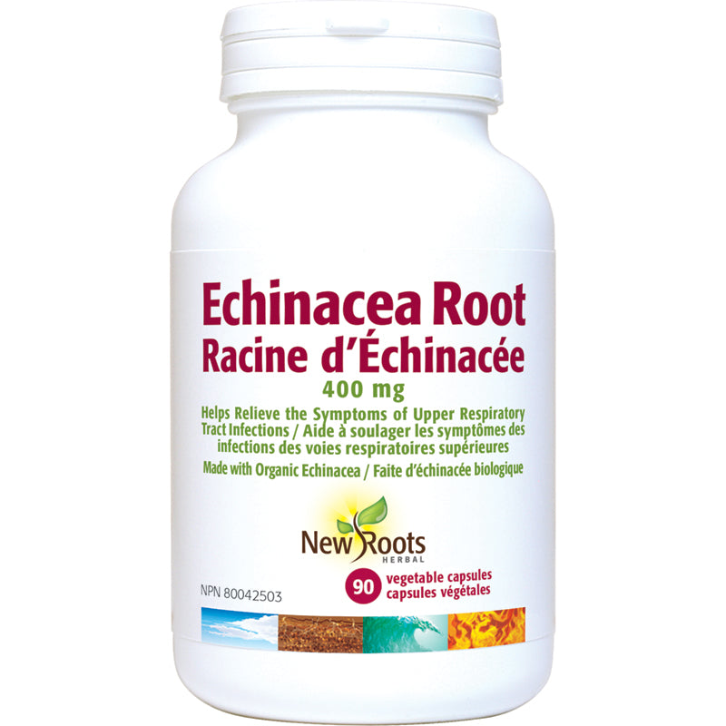 New Roots Echinacea Root 400mg 90 Vegetarian Capsules