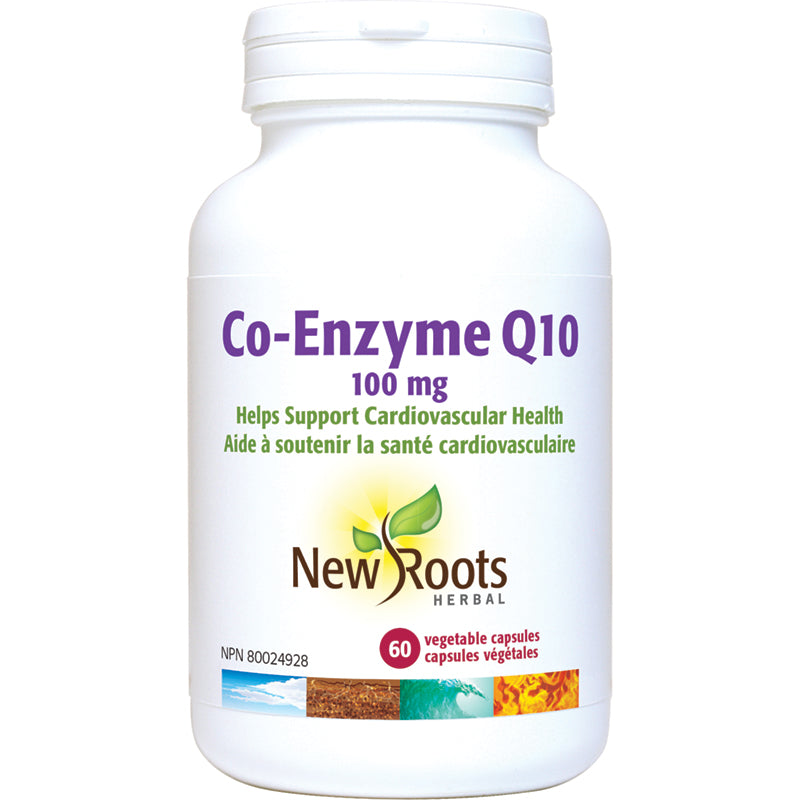New Roots Co-Enzyme Q10 100mg 60 Vegetarian Capsules