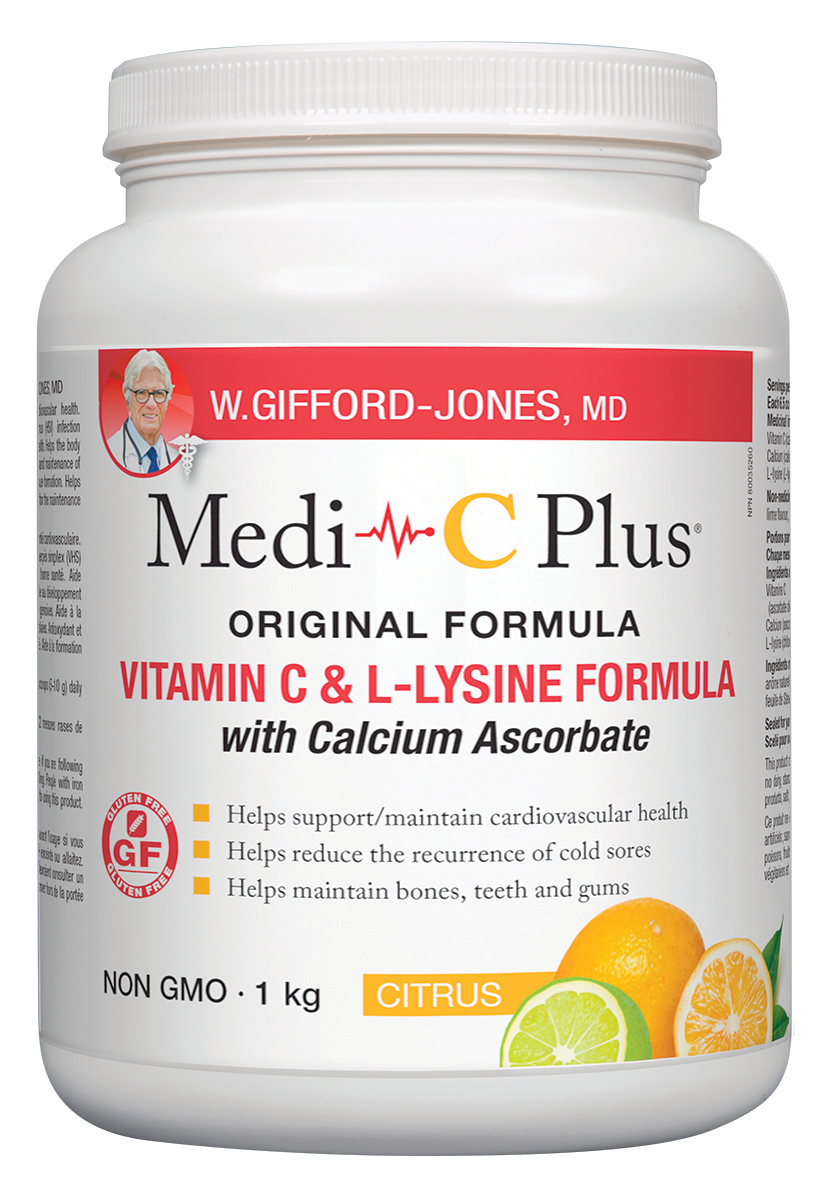 W. Gifford-Jones Medi-C Plus w/ Calcium (Original Formula) Citrus Flavour 1kg