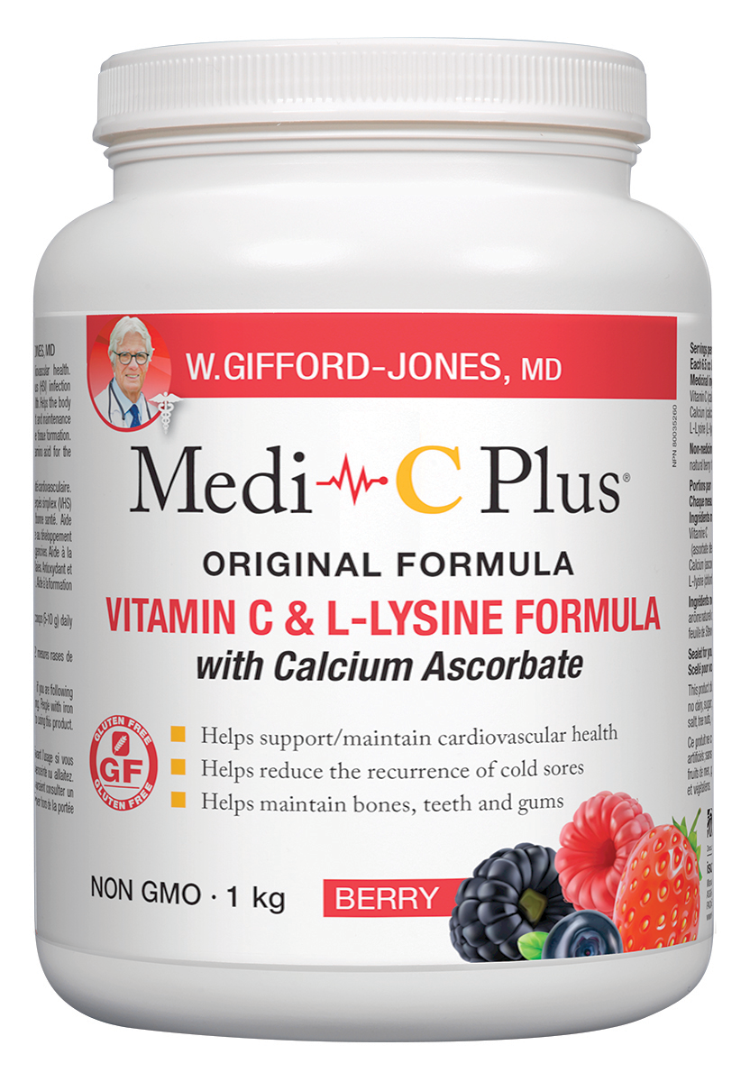 W. Gifford-Jones Medi-C Plus w/ Calcium (Original Formula) Berry Flavour 1kg