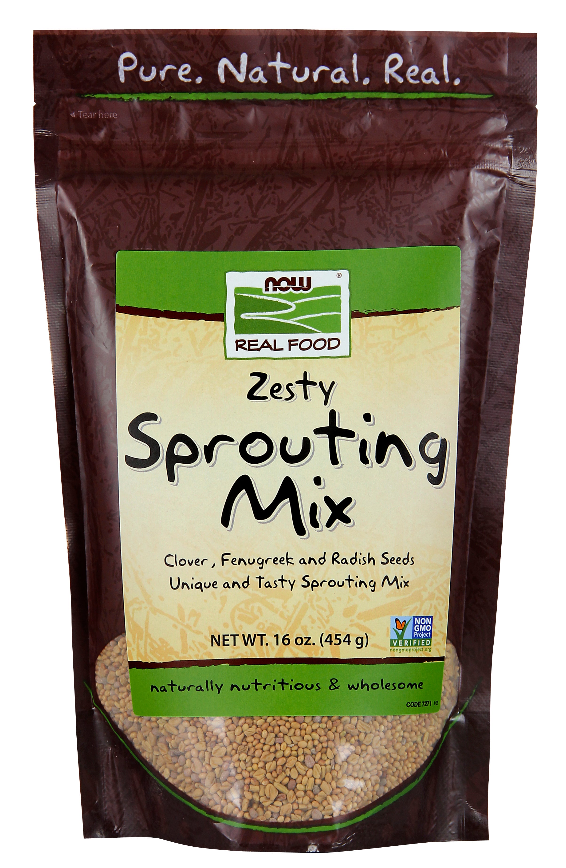 Now Zesty Sproutable Seed Mix 454g