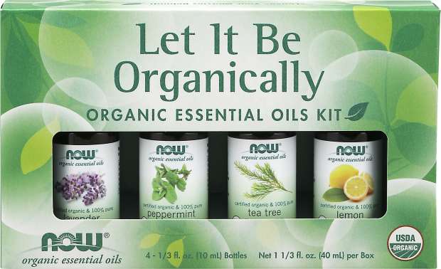 NOW Let it be Organically Organic Essential Oils Kit