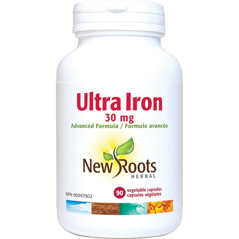New Roots Ultra Iron 30mg 90 Vegetarian Capsules