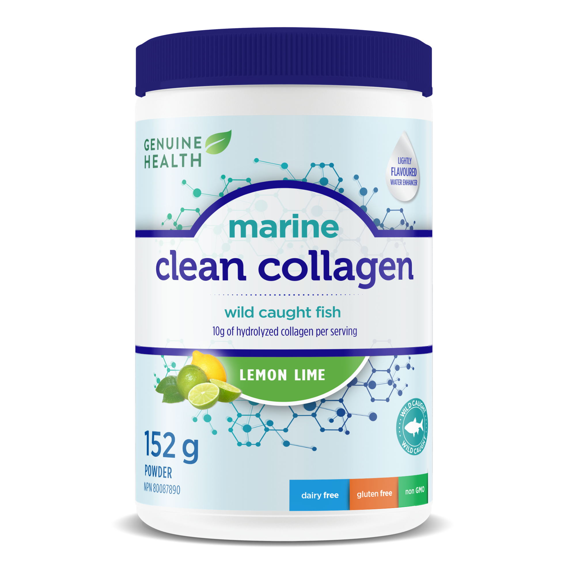 Genuine Health Marine Clean Collagen Lemon Lime 152g (Discontinued)