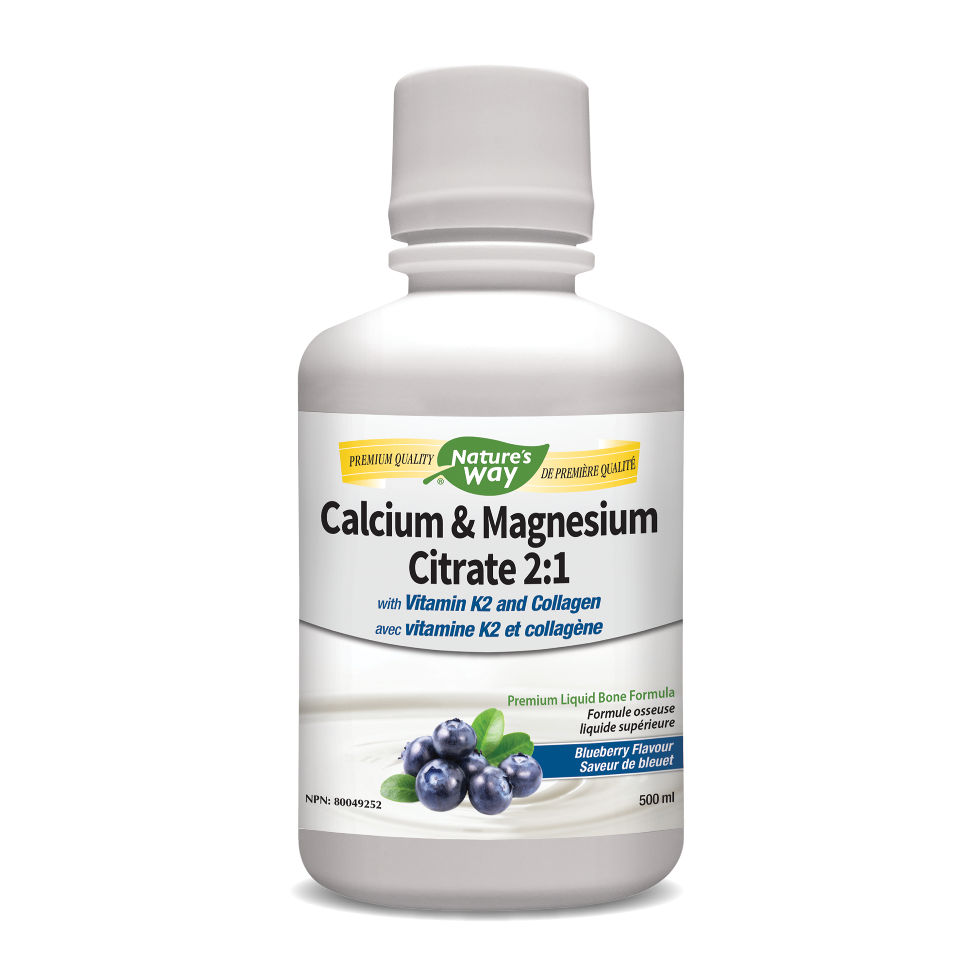 Nature's Way Calcium & Magnesium Citrate 2:1 Blueberry 500ml