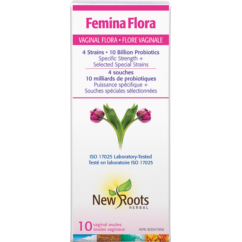 New Roots Femina Flora Vaginal Flora 10 Vaginal Ovules