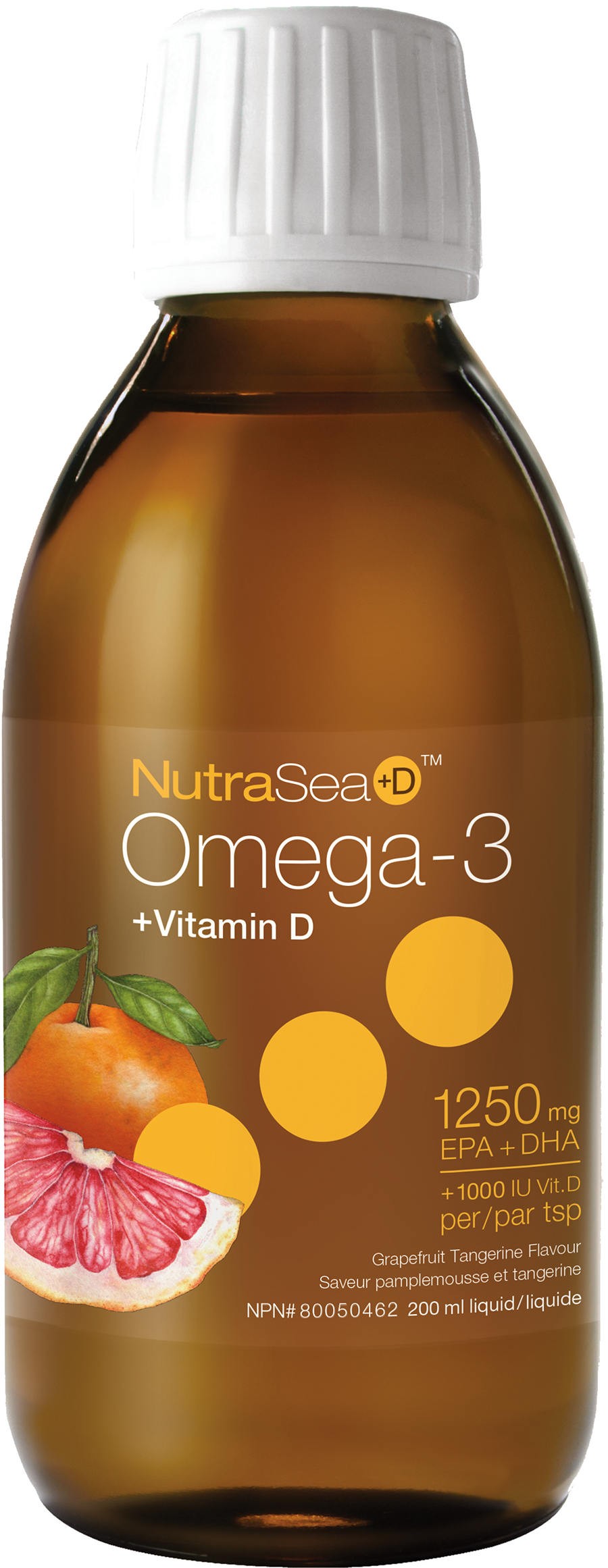 Nutrasea + D Omega-3 Grapefruit Tangerine 200ml