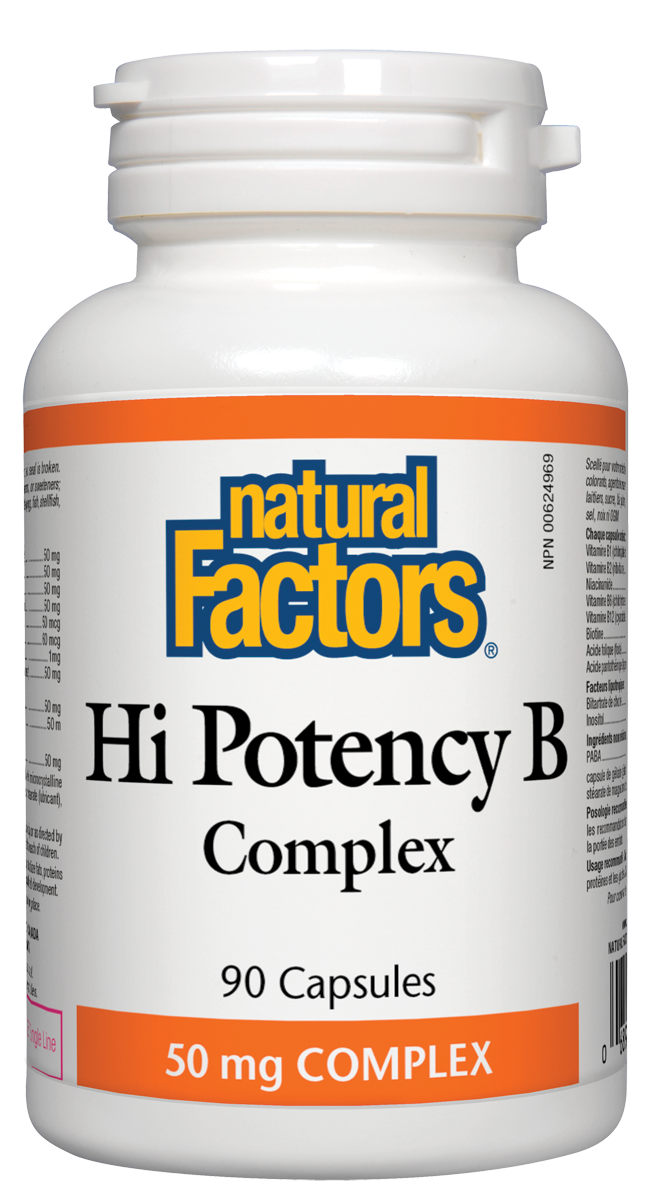 Natural Factors Hi Potency B Complex 50mg 60 Capsules