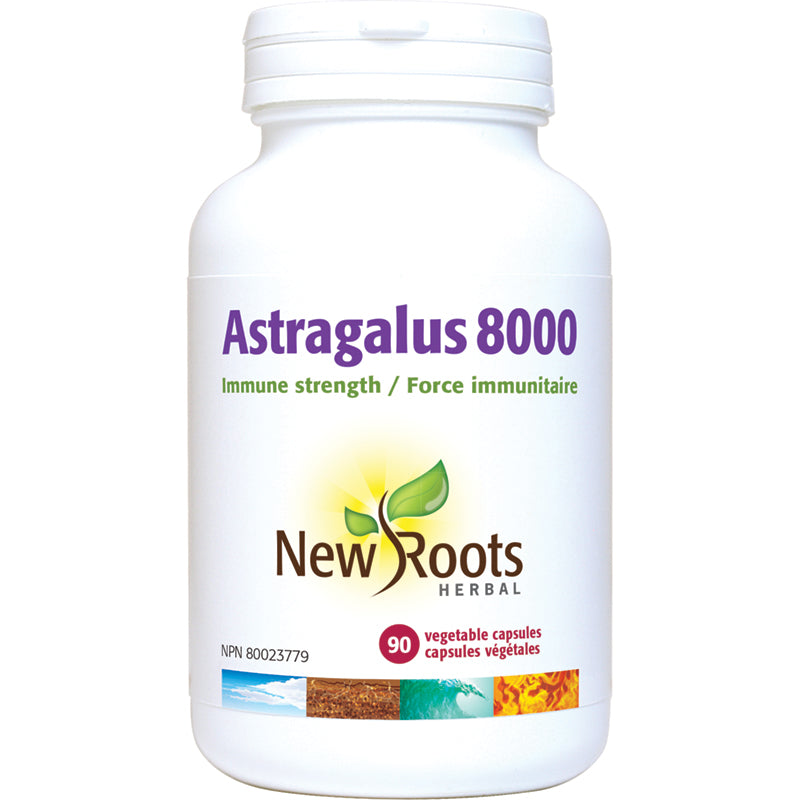 New Roots Astragalus 8000 500mg 90 Vegetarian Capsules