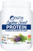 Description  NFH’s Organic Lupine seed protein powder is a wholesome protein (60% protein content) packed food and is a source of fibre. It serves as a delicious and natural healthy alternative to meat for vegans. Lupines are a sustainable food protein source owing to their short growth cycle and they fix nitrogen from the atmosphere via a rhizobium–root nodule symbiosis and enrich the soil for other plants.