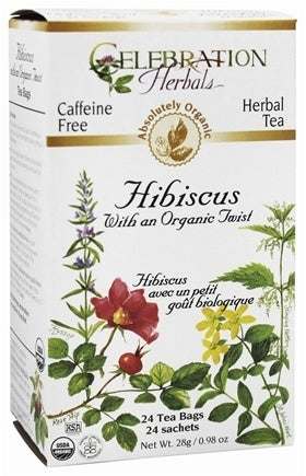 Celebration Herbals Hibiscus With An Organic Twist 24 Tea Bags