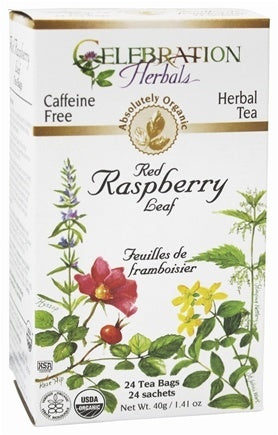 Celebration Herbals Raspberry Leaf Organic 24 Tea Bags