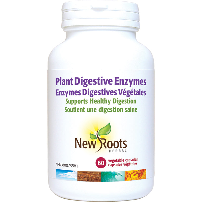 New Roots Plant Digestive Enzymes 60 Vegetarian Capsules