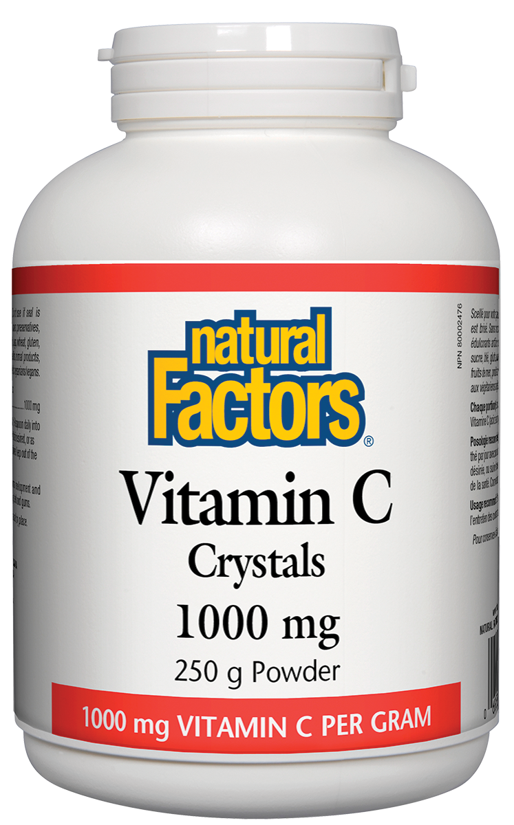 Natural Factors Vitamin C Crystals 1000mg 250g Powder