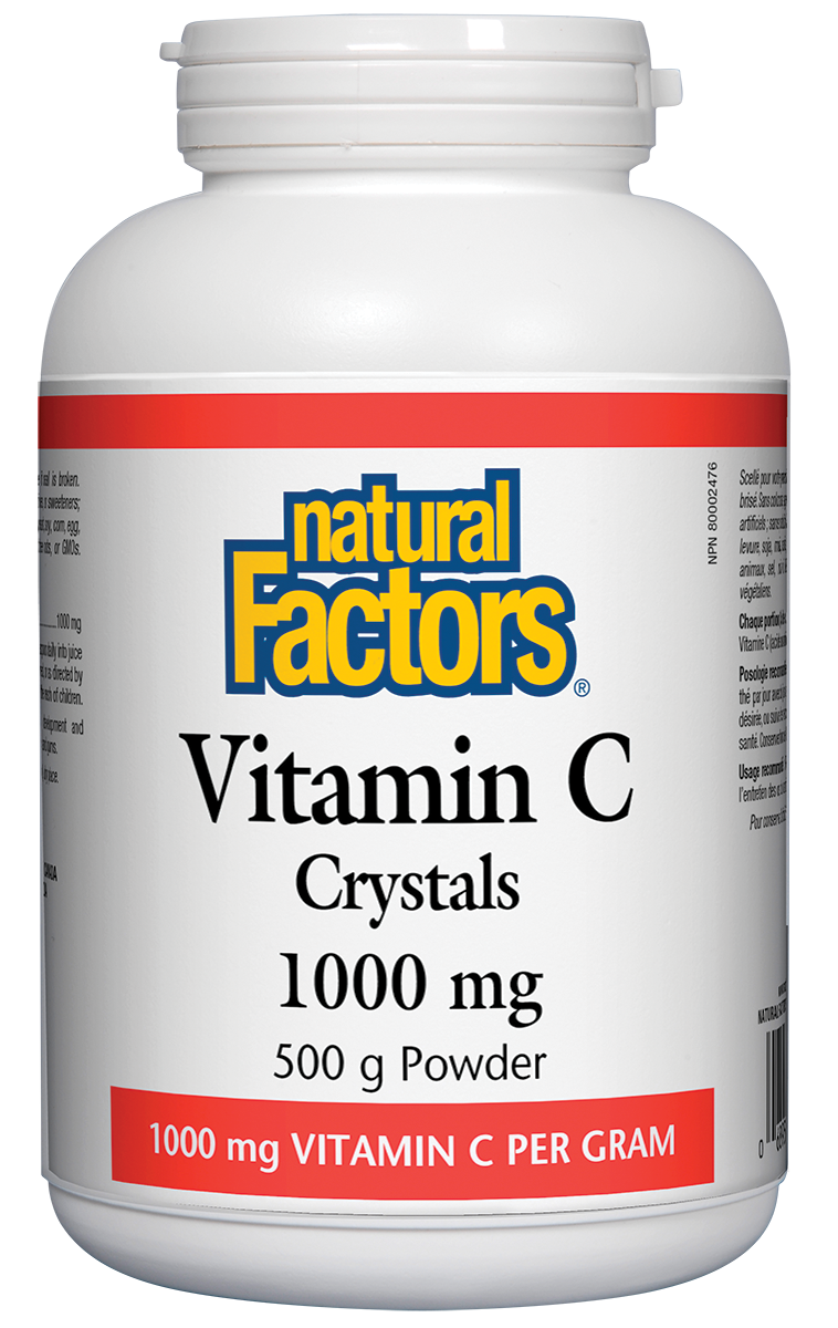 Natural Factors Vitamin C Crystals 500g Powder