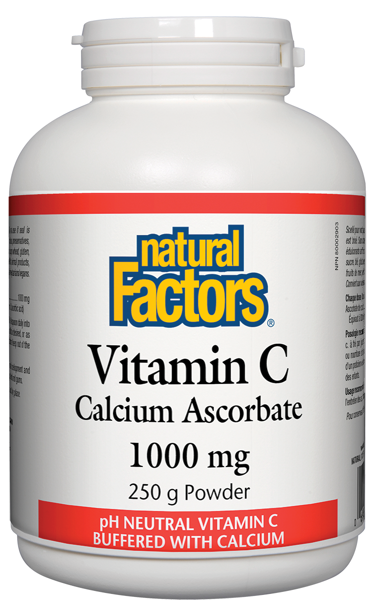Natural Factors Vitamin C Calcium Ascorbate 250g Powder