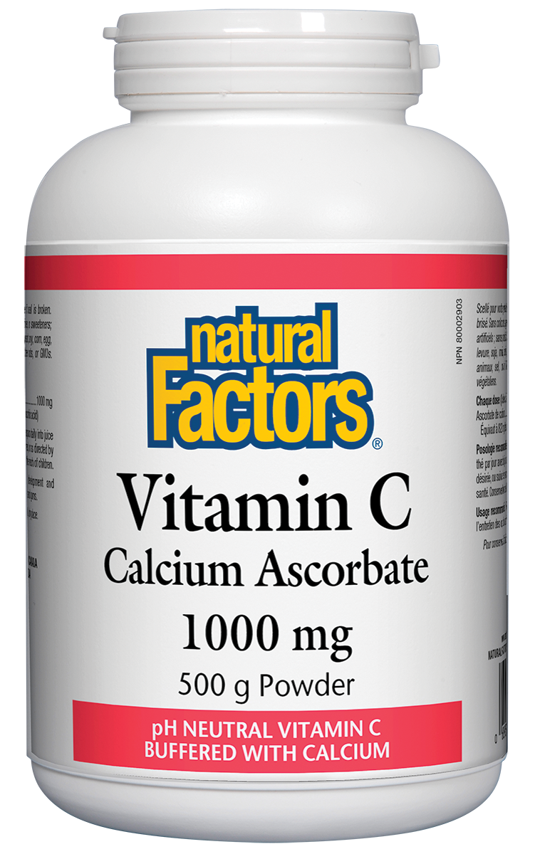 Natural Factors Vitamin C Calcium Ascorbate 500g Powder