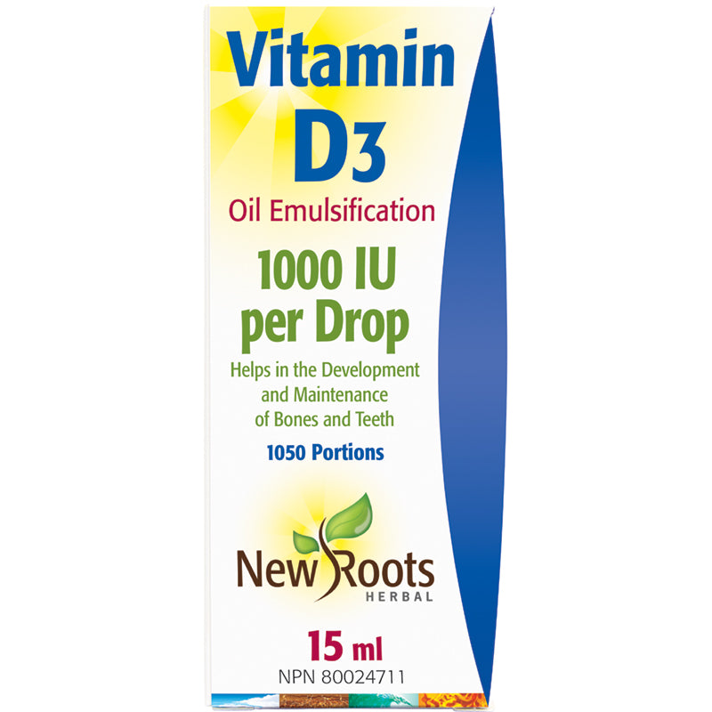 New Roots Vitamin D3 1,000 Liquid 15ml