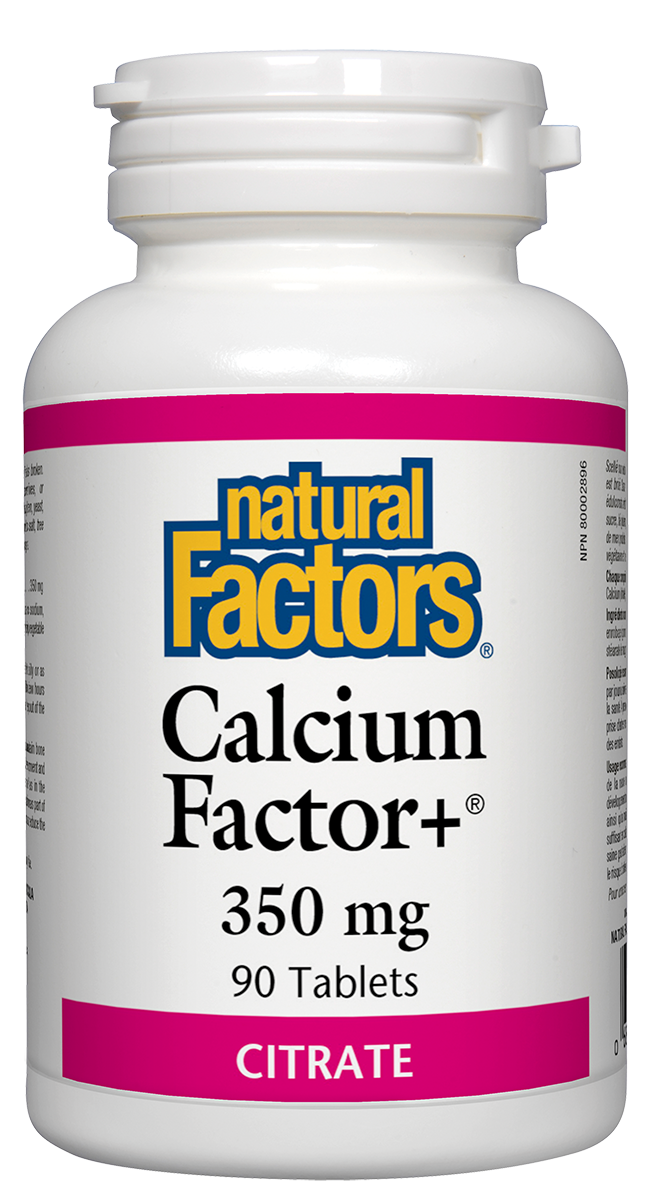 Natural Factors Calcium Factor+ 350mg 90 Tablets
