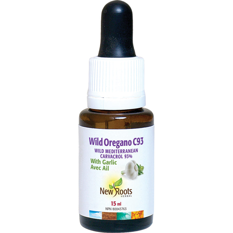 New Roots Wild Oregano Oil C93 with Garlic 15ml