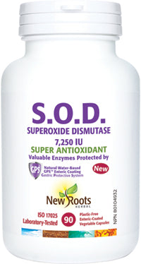 New Roots S.O.D. Superoxide Dismutase 90 Vegetable Capsules