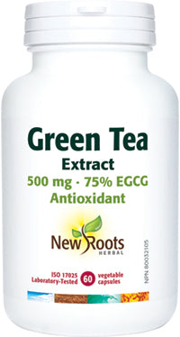 New Roots Green Tea Extract 500mg 60 Vegetable Capsules