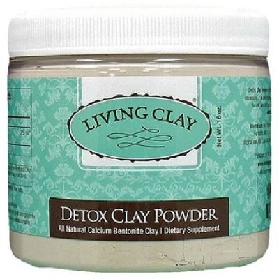 Living Clay Detox Bentonite Clay Powder 16oz (454g)