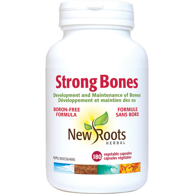 New Roots Strong Bones Boron-Free Formula 180 Vegetarian Capsules
