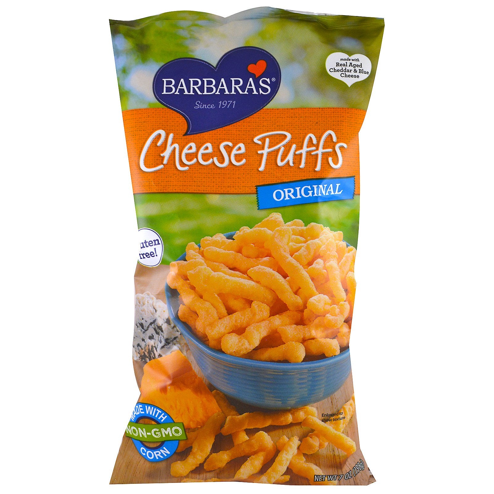 Barbara’s Bakery Original Cheese Puffs 198g-Crunchy