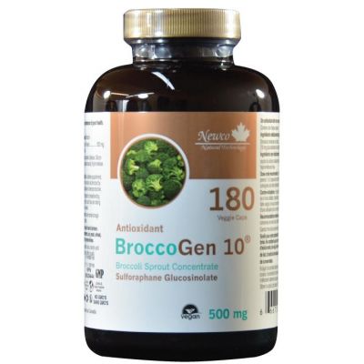 NewCo BroccoGen10 500mg 180 Vegetable Capsules