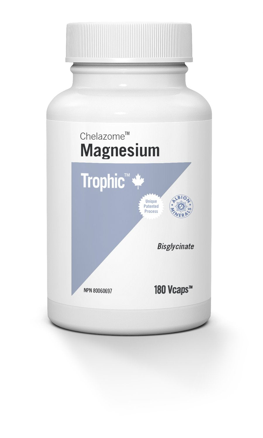 Trophic Magnesium Chelazome 180 Vegetarian Capsules