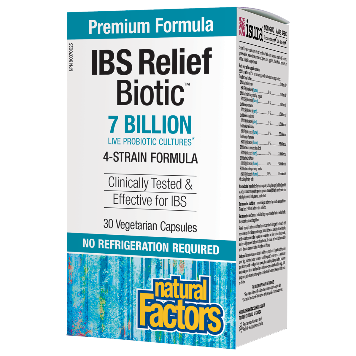 Natural Factors IBS Relief Biotic 7 Billion 30 Vegetarian Capsules