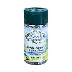 Celebration Herbals Pepper Black Regular Ground Organic 3.5oz