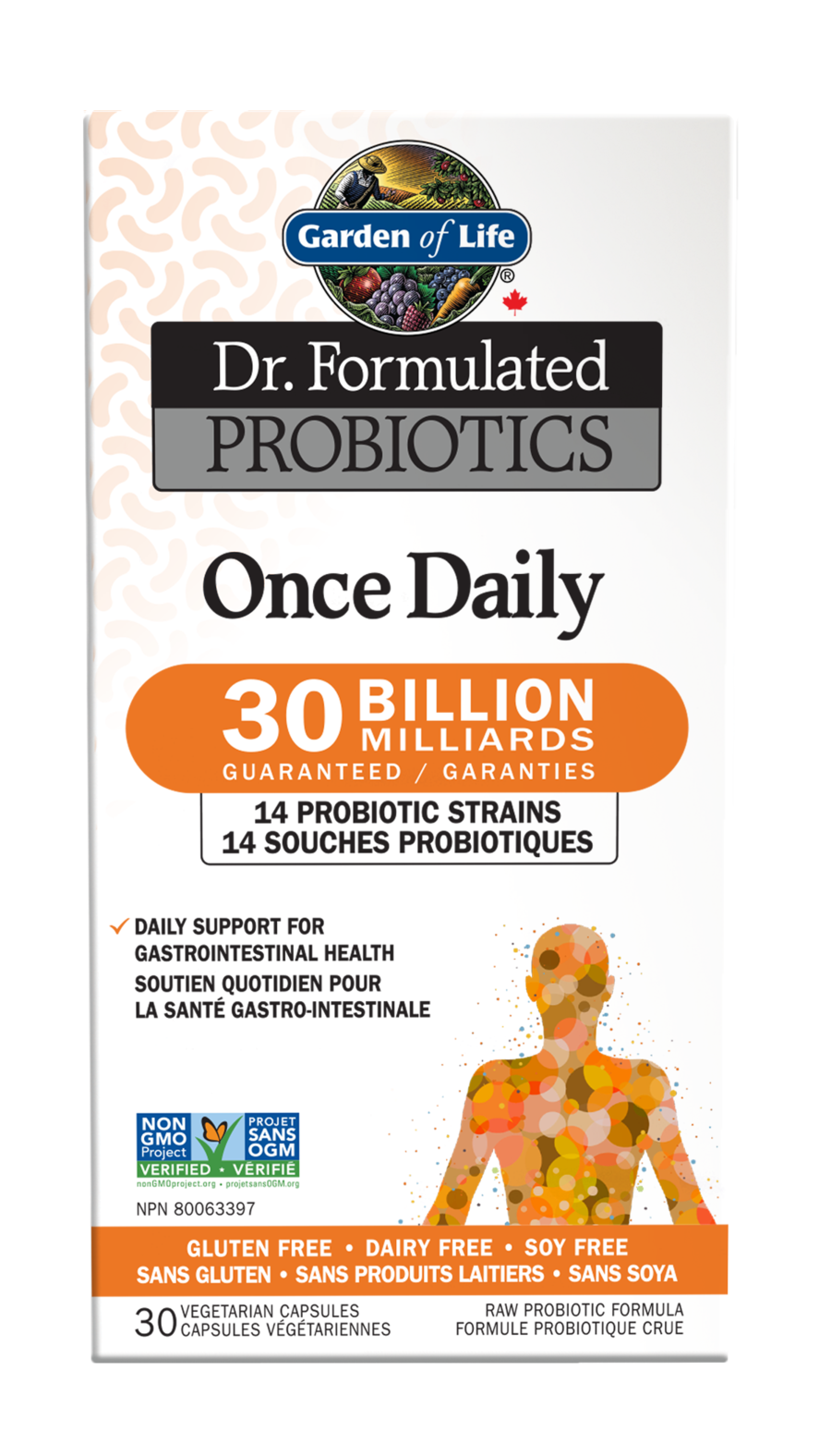 Garden of Life Dr. Form. Probiotics Once Daily 30 Billion (Refrigerated) 30 Vegetarian Capsules