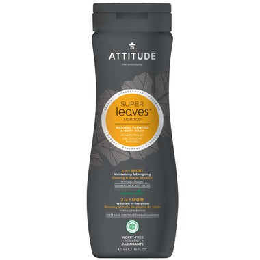 Attitude 2 in 1 Sport Shampoo & Body Wash 473ml