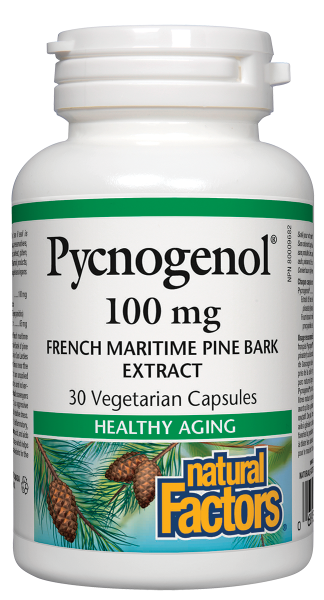 Natural Factors Pycnogenol 100mg 30 Vegetarian Capsules