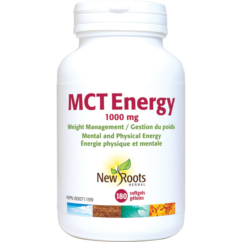 New Roots MCT Energy 1000mg 180 Softgels