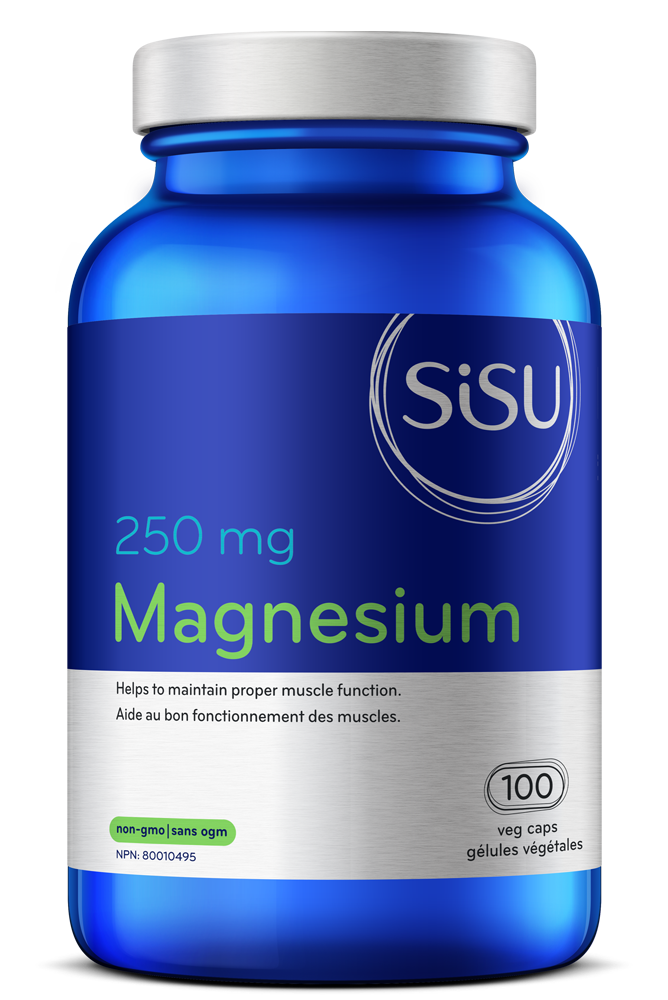 Sisu Magnesium 250mg 100 Vegetarian Capsules