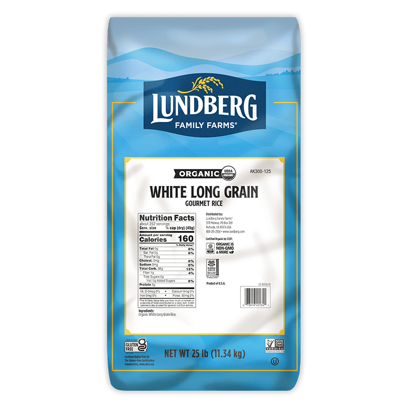 Lundberg Organic Long Grain White Rice 11.34kg