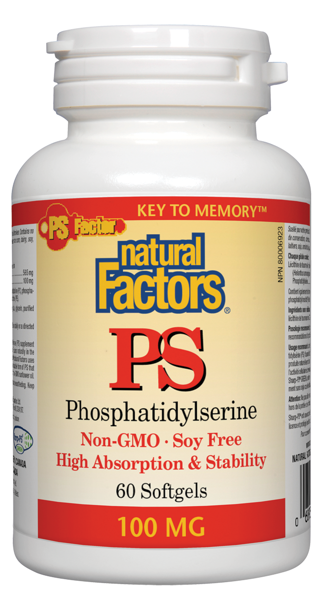 Natural Factors PS Phosphatidylserine 100mg 60 Softgels