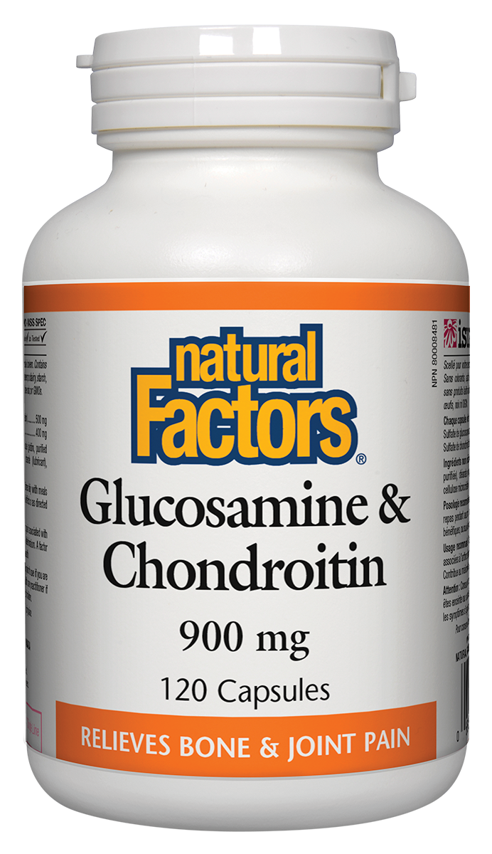 Natural Factors Glucosamine & Chondroitin 900mg 120 Capsules