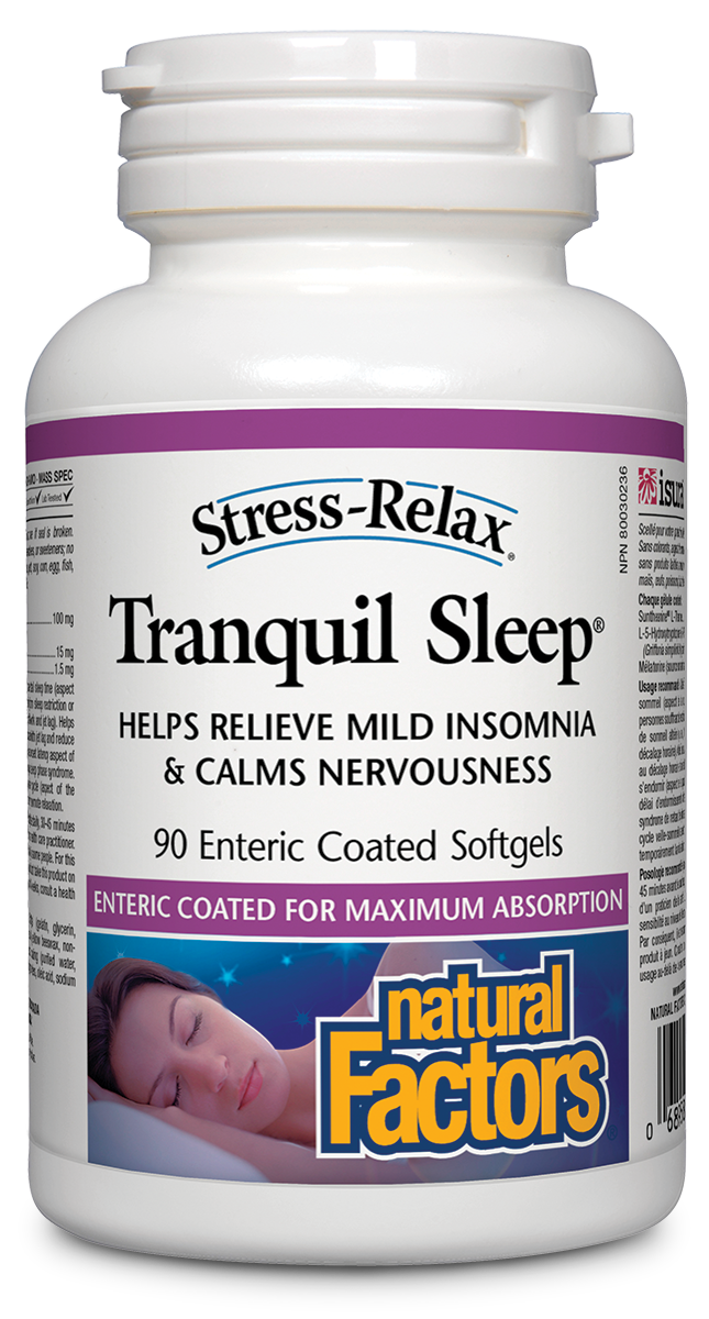 Natural Factors Stress-Relax Tranquil Sleep 90 Softgels