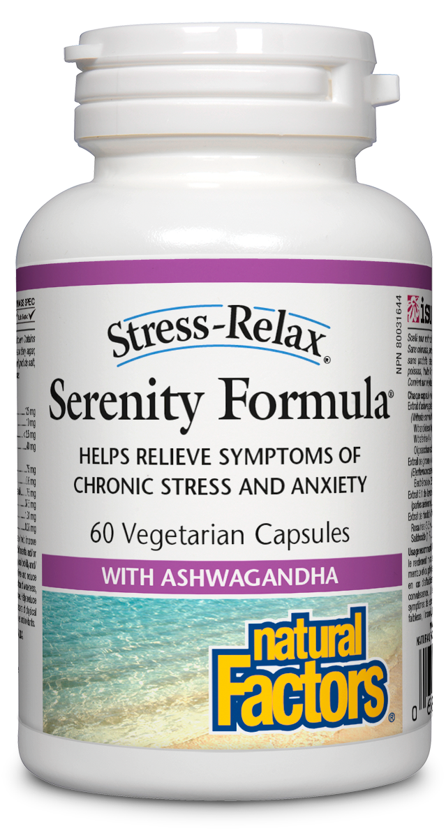 Natural Factors Serenity Formula Stress Relax 60 Vegetarian Capsules