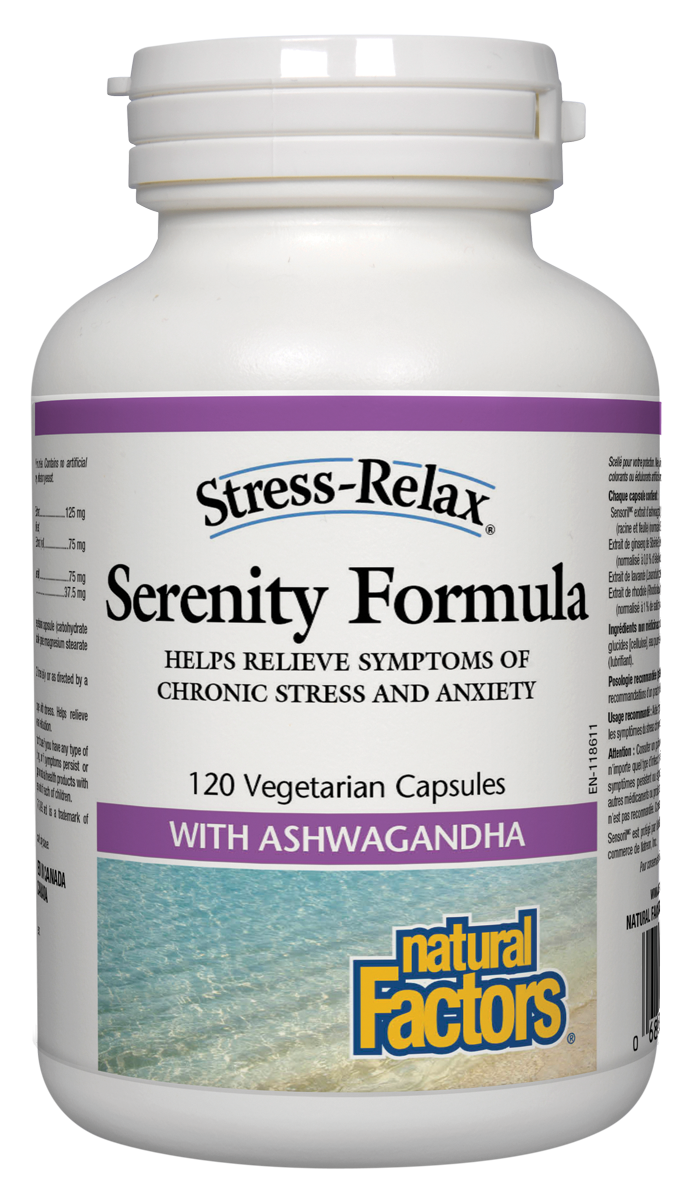 Natural Factors Serenity Formula Stress Relax 120 Vegetarian Capsules