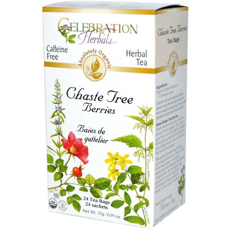 Celebration Herbals Organic Chaste Tree Berries Tea 24 Tea Bags