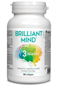 3 Brains Brilliant Mind 90 Softgels