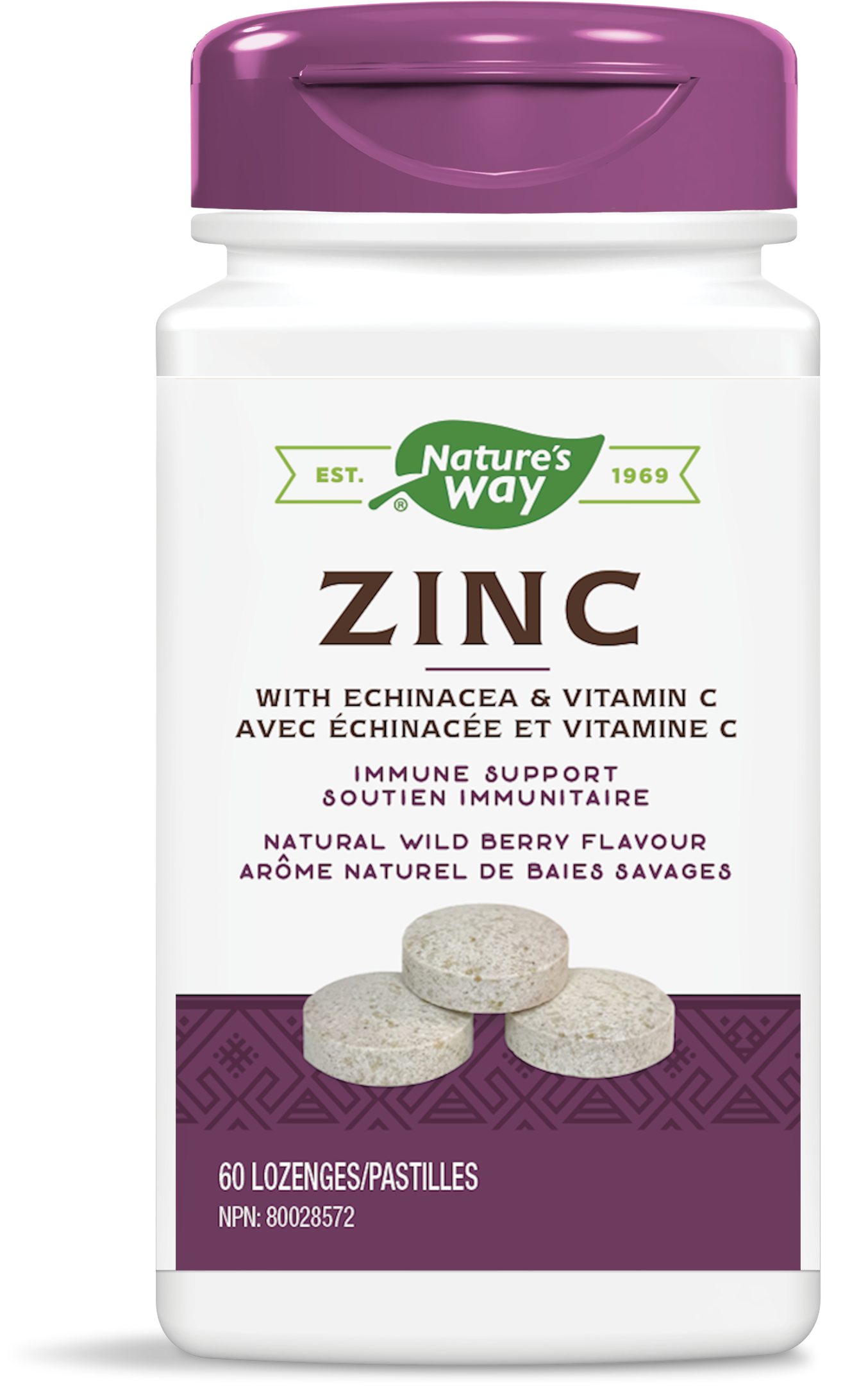Nature's Way Zinc with Echinacea Lozenges 60 Lozenges
