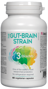 3 Brains The Gut-Brain Strain 60 Vegetarian Capsules
